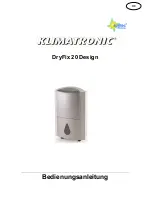 SUNTEC Klimatronic DryFix 20 Design Instruction Manual preview