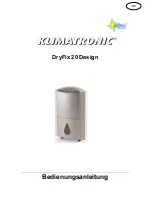 Предварительный просмотр 1 страницы SUNTEC Klimatronic DryFix 20 Design Instruction Manual