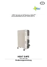 Предварительный просмотр 1 страницы SUNTEC KLIMATRONIC HEAT SAFE 1500 Instruction Manual