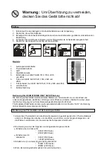 Предварительный просмотр 4 страницы SUNTEC KLIMATRONIC HEAT SAFE 1500 Instruction Manual