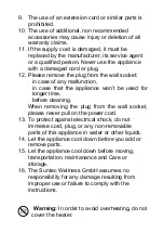 Предварительный просмотр 9 страницы SUNTEC KLIMATRONIC HEAT SAFE 1500 Instruction Manual