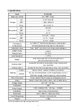 Preview for 8 page of Suntex PC-3110-P Operation Manual