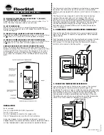 Preview for 1 page of suntouch FloorStat 500500-120 Quick Start Manual