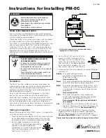 suntouch PM-5C Instructions For Installation предпросмотр