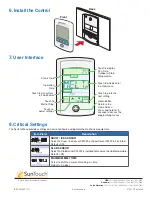 Предварительный просмотр 2 страницы suntouch PM-653 Quick Setup Manual