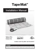 suntouch TapeMat C12 series Installation Instructions Manual preview