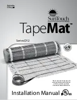 suntouch TapeMat D12 Installation Manual preview