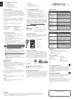 Preview for 2 page of Suntrica SolarStrap User Manual