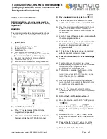 Sunvic SunPro2000 Installation Instructions предпросмотр