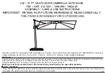 Preview for 1 page of SUNVILLA 1396899 Assembly / Care & Use Instructions