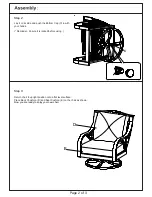 Предварительный просмотр 3 страницы SUNVILLA Solivita Aluminum Cushioned Swivel Chair Assembly Instructions