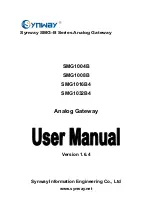 Sunway SMG-B Series User Manual предпросмотр