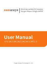 Sunways STS-1.5KTL-S User Manual предпросмотр