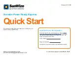 Предварительный просмотр 1 страницы SunWize Power Ready Express Quick Start Manual