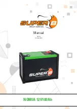 Super B NOMIA 12V100Ah Manual предпросмотр