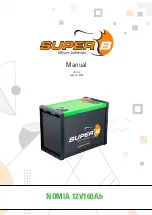 Super B NOMIA 12V160Ah Manual preview