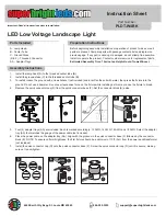 Super Bright LEDS PLDT-W4BK Instruction Sheet preview