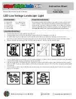 Preview for 1 page of Super Bright LEDS PLMB-W2BK Instruction Sheet