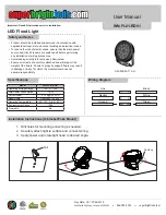 Super Bright LEDS WN-FL01-RD0 User Manual preview