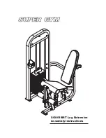 Super Gym SG8018MT Assembly Instructions Manual preview