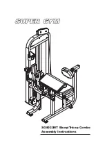 Super Gym SG8023MT Assembly Instructions Manual preview