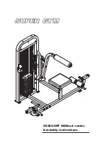 Super Gym SG8024MT Assembly Instructions Manual предпросмотр