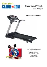 Super Gym’s Cardio-zone Owner'S Manual preview