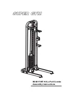 Super Gym’s SG8017MT Hi/Lo Pull Combo Assembly Instructions Manual preview