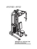 Super Gym’s SG8022MT Assembly Instructions Manual preview