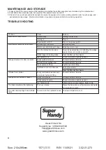 Preview for 12 page of Super Handy GUO084 Operator'S Manual