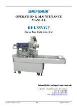 Super Sealer REI-55VGF Operation & Maintenance Manual preview