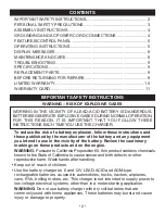 Preview for 2 page of Super Start SPSS3 Owner'S Manual