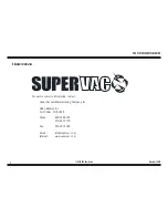 Preview for 9 page of Super Vac 716-EXP User Manual