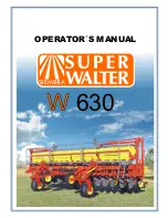 Preview for 1 page of Super Walter W630 Operator'S Manual