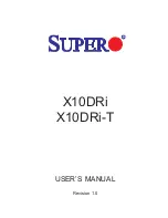 Super X10DRi User Manual preview
