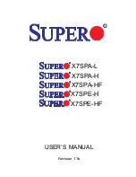 Super X7SPA-H User Manual preview