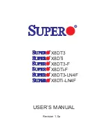 Preview for 1 page of Super X8DT3 User Manual