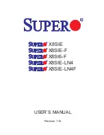 Preview for 1 page of Super X8SI6-F User Manual