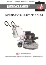 Preview for 1 page of Superabrasive LAVINA 25G-X User Manual