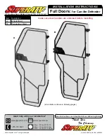 Предварительный просмотр 9 страницы SuperATV DOOR-CA-DEF-MAX-R Installation Instructions Manual