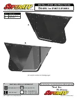 SuperATV DOOR-CF-ZF800EX-00 Installation Instructions Manual предпросмотр