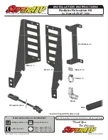 SuperATV IN-RRK-P-RZR1K Installation Instructions Manual предпросмотр