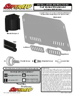 Предварительный просмотр 1 страницы SuperATV IN-WS-P-RZR1K-V Installation Instructions