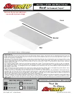 SuperATV Roof Installation Instructions Manual preview