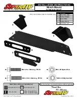 SuperATV WM-K-TRX4 Installation Instructions Manual предпросмотр