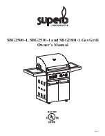 Superb SBG2500-1 Owner'S Manual preview