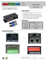 superbrightleds DMX3-3CH-8A User Manual предпросмотр