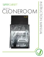 SuperCloset CloneRoom Instruction Manual preview