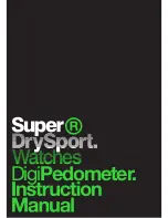 SUPERDRY SPORT DIGI PEDOMETER Instruction Manual preview