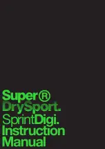 SUPERDRY SPORT Sprint Digi Instruction Manual preview